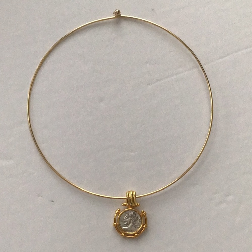 Goldtone Necklace Charm Holder - Picture 2 of 2